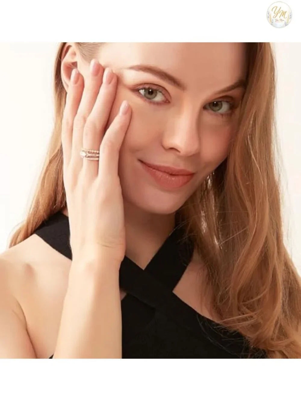 14K Gold Plated Stacking Rings for Women Minimalist Knuckle Thin Band Marquise